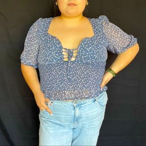 Floral Summer Crop Top
